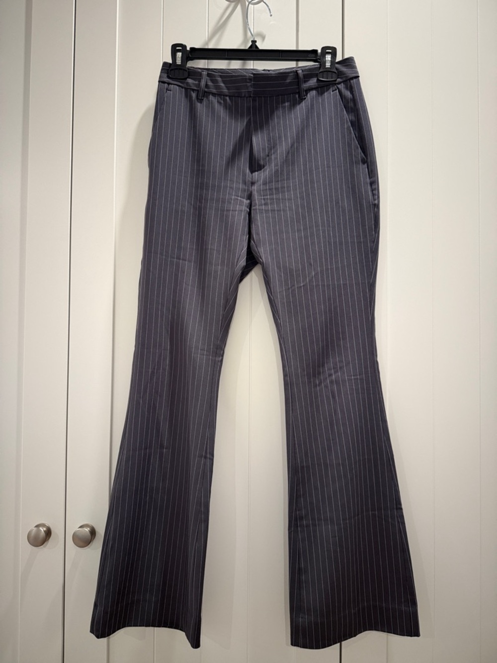Women's Pinstripe Dress Pants - Gray